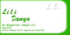 lili danyo business card